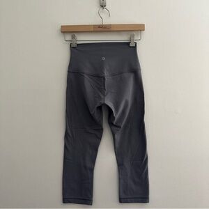 Lululemon Leggings Womens 4 Wunder Under High Rise Crop Luxtreme Gray